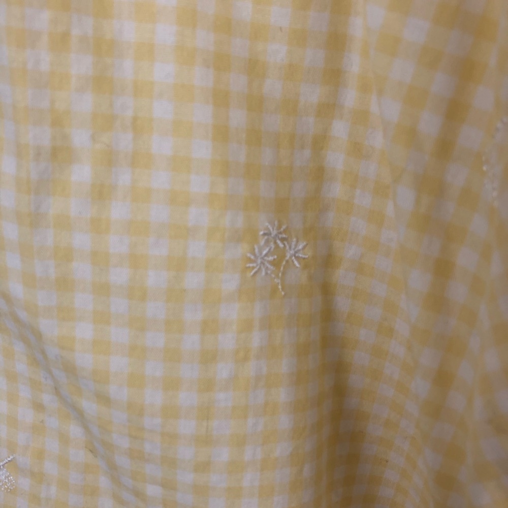 Denim&Co Pink and Yellow Gingham Shirts Lot of 2 Size 1X - Picture 8 of 12